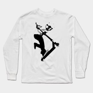 Freestyle stunt scooter trick Long Sleeve T-Shirt